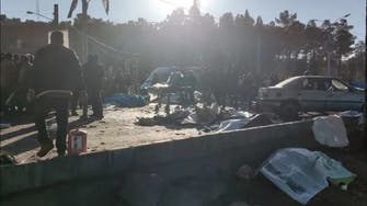 صور متداولة للحظة الانفجار الأولى في كرمان الإيرانية قرب مقبرة سليماني