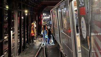 New York subway trains collide, derail injuring 24 