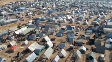 مخيمات للنازحين في رفح جنوب غزة (أسوشييتد برس)