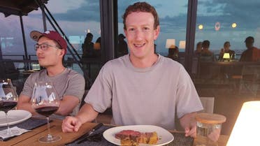 Mark Zuckerberg in this photo shared on Instagram. (Instagram)