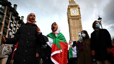 تظاهرات گسترده در لندن برای آتش‌بس فوری در غزه