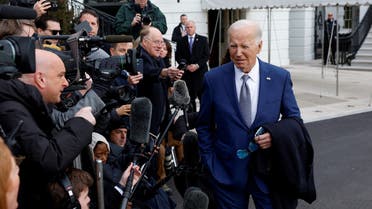 U.S. President Joe Biden speaks to the media before departing the White House for North Carolina, in Washington, U.S., January 18, 2024. (Reuters)