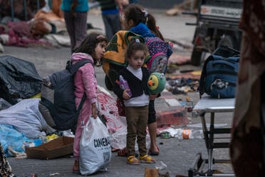 Children take refuge inside the Shifa Hospital during the war between Israel and Hamas in Gaza City on Wednesday, Nov. 22, 2023. (File photo: AP)