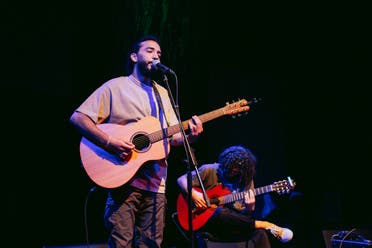 Palestinian musicians perform during an event organized Jafra Productions' NEST. (Supplied)