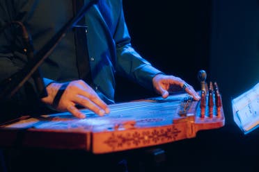 Palestinian musicians perform during an event organized Jafra Productions' NEST. (Supplied)