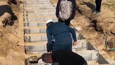 گور جمعی برای دفن مجدد پیکرهای قربانیان فلسطینی