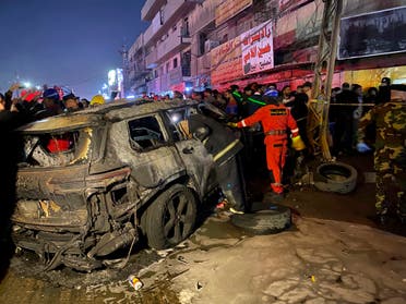 من استهداف القياديين بحزب الله العراقي في بغداد (أ ب)