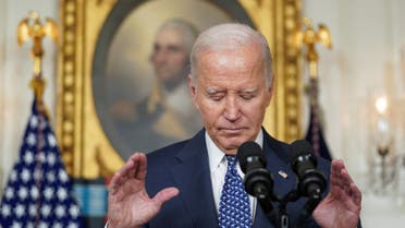 U.S. President Joe Biden gestures as he delivers remarks at the White House in Washington, U.S., February 8, 2024. (Reuters)