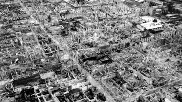 صورة لمدينة مانيلا المدمرة عقب هزيمة اليابانيين