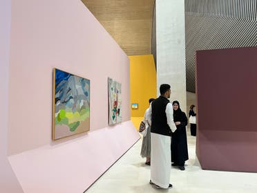 King Abdulaziz Center for World Culture (Ithra) in Saudi Arabia hosts ‘Etel Adnan, Between East and West.’ (Robert McKelvey, Al Arabiya English)