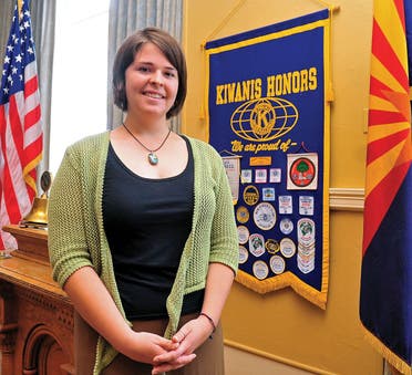 Kayla Mueller in 2013 in Prescott, Arizona. (File photo: AFP)