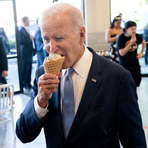 جو بایدن و عشق به بستنی