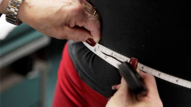 In this Jan. 20, 2010 file photo, a subject's waist is measured during an obesity prevention study in Chicago. (File photo: AP)