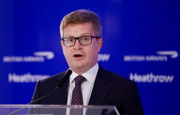 British Airways CEO Sean Doyle speaks at a news conference at Heathrow Airport in London, Britain. (File photo: Reuters)