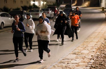 Women exercise in a public park at Wadi Namar Dam Park in Riyadh, Saudi Arabia, March 30, 2023. (File photo: Reuters)