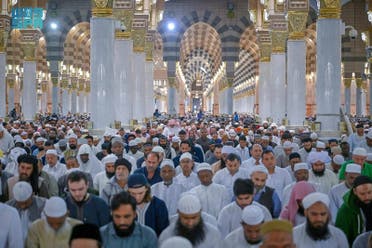 أكثر من 10 ملايين مصل في المسجد النبوي خلال العشر الأولى من شهر رمضان المبارك