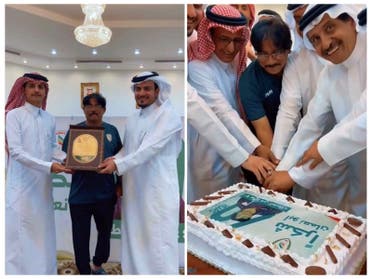 نادٍ سعودي يخصص إيرادات مباراته المقبلة لـ"عامل هندي" 7 خلال حفل تكريمه