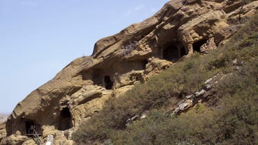 The caves of the 6th Century David Gareja cave monastery are pictured near the Azeri border, southeast of Tbilisi, July 25, 2014. (File photo: Reuters)