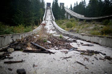 A view of the disused ski jump from the Sarajevo 1984 Winter Olympics on Mount Igman, near Sarajevo September 19, 2013. (Reuters)