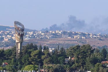 Smoke rises above Lebanon, amid cross-border hostilities between Hezbollah and Israeli forces, as seen from northern Israel, July 25, 2024. (File photo: Reuters)