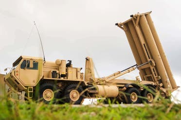 A US Army Terminal High Altitude Area Defense (THAAD) weapon system is seen on Andersen Air Force Base, Guam, October 26, 2017. (Via Reuters)