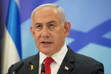 Israeli Prime Minister Benjamin Netanyahu speaks during a press conference in Jerusalem, December 9, 2024. (Via Reuters)