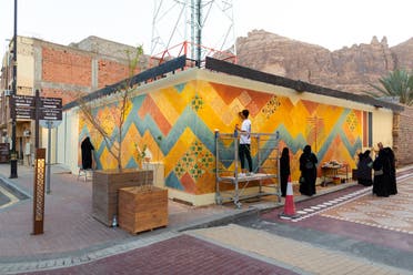 Al Jadidah Mural at the AlUla Arts Festival. (Courtesy of The Royal Commission of AlUla)