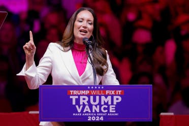 Brooke Rollins, President and CEO of the America First Policy Institute speaks during a rally for Republican presidential nominee and former U.S. President Donald Trump at Madison Square Garden, in New York, US, October 27, 2024. (File photo: Reuters)