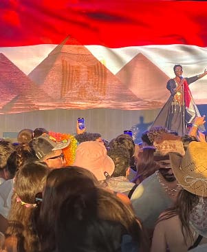 محمد رمضان خلال حفل مهرجان "كوتشيلا"