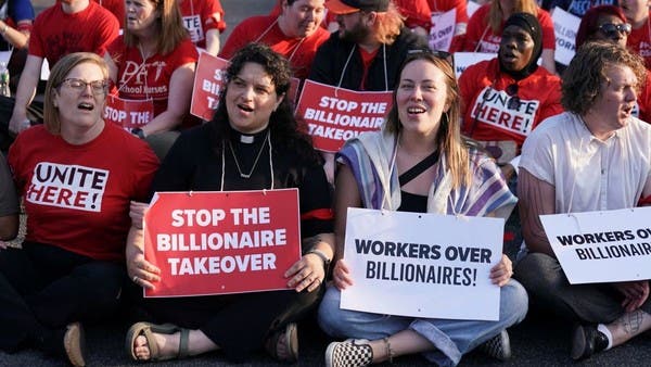 May Day protesters across US decry Trump policies, call for rule of law