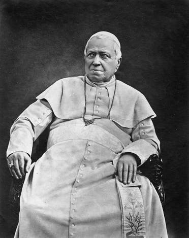 صورة فوتوغرافية تعود للعام 1875 للبابا بيوس التاسع