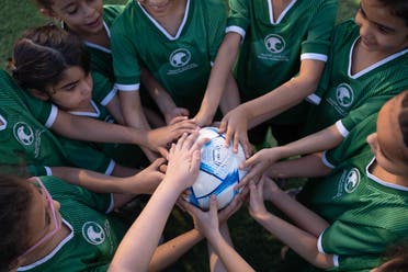 Rising stars from the Riyadh Girls Regional Training Center during the 2023-2024 season. (Supplied)