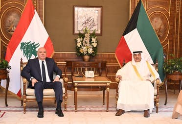 الرئيس اللبناني وولي العهد الكويتي مصدر الصورة : كونا