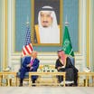 MBS και Τραμπ πραγματοποιούν κοινές συνομιλίες Σαουδικής Αραβίας-ΗΠΑ στο Παλάτι αλ-Γιαμάμα 