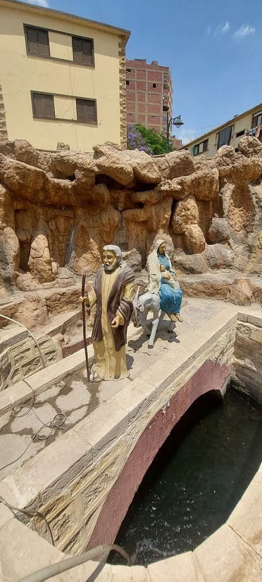 بئر مياه يعتقد أن السيدة مريم العذراء والسيد المسيح شربوا منها ضمن مسار العائلة المفدسة في القاهرة -