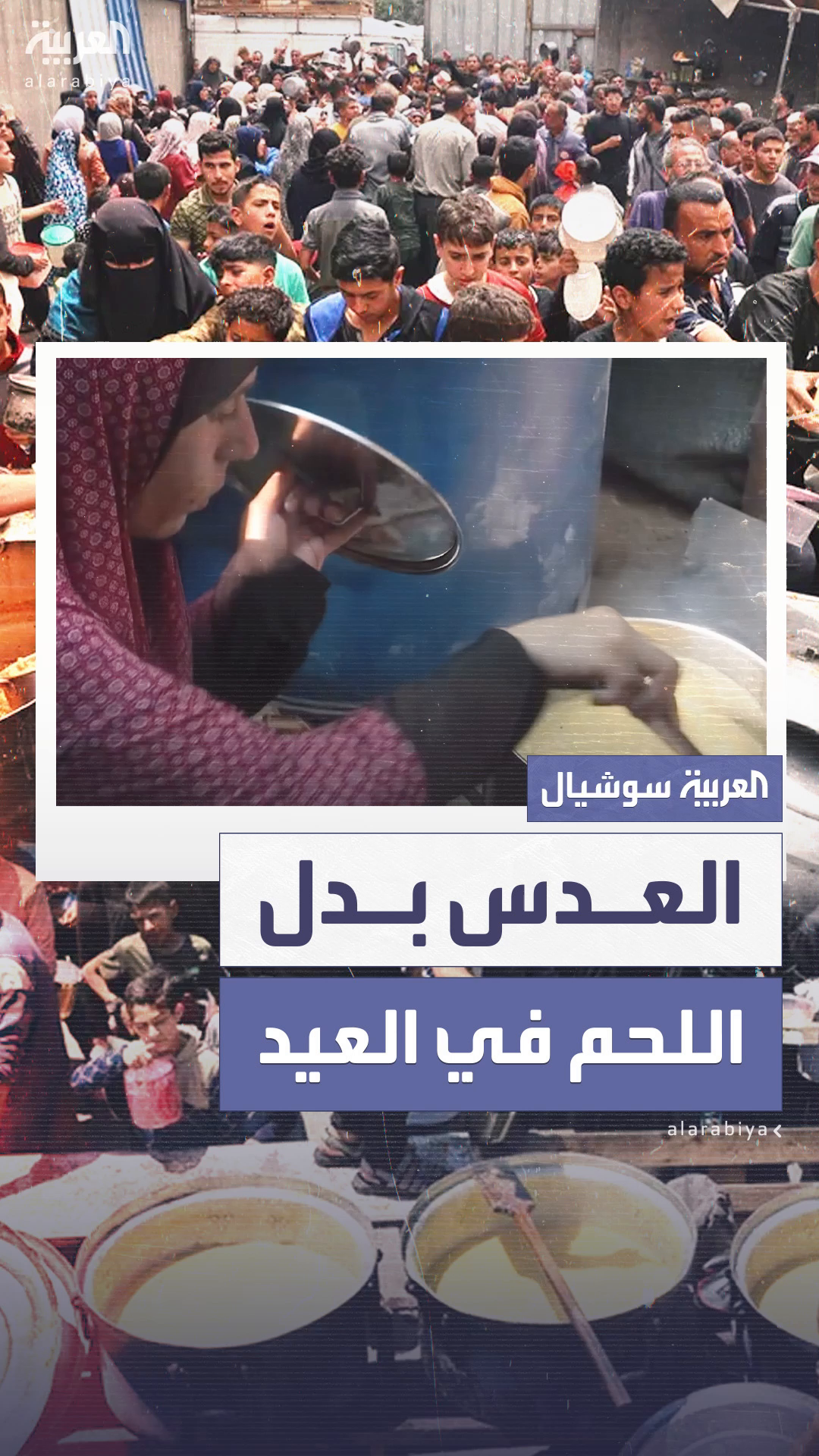 في غزة.. العدس يحل محل اللحم في العيد في غزة.. العدس يحل محل اللحم في العيد