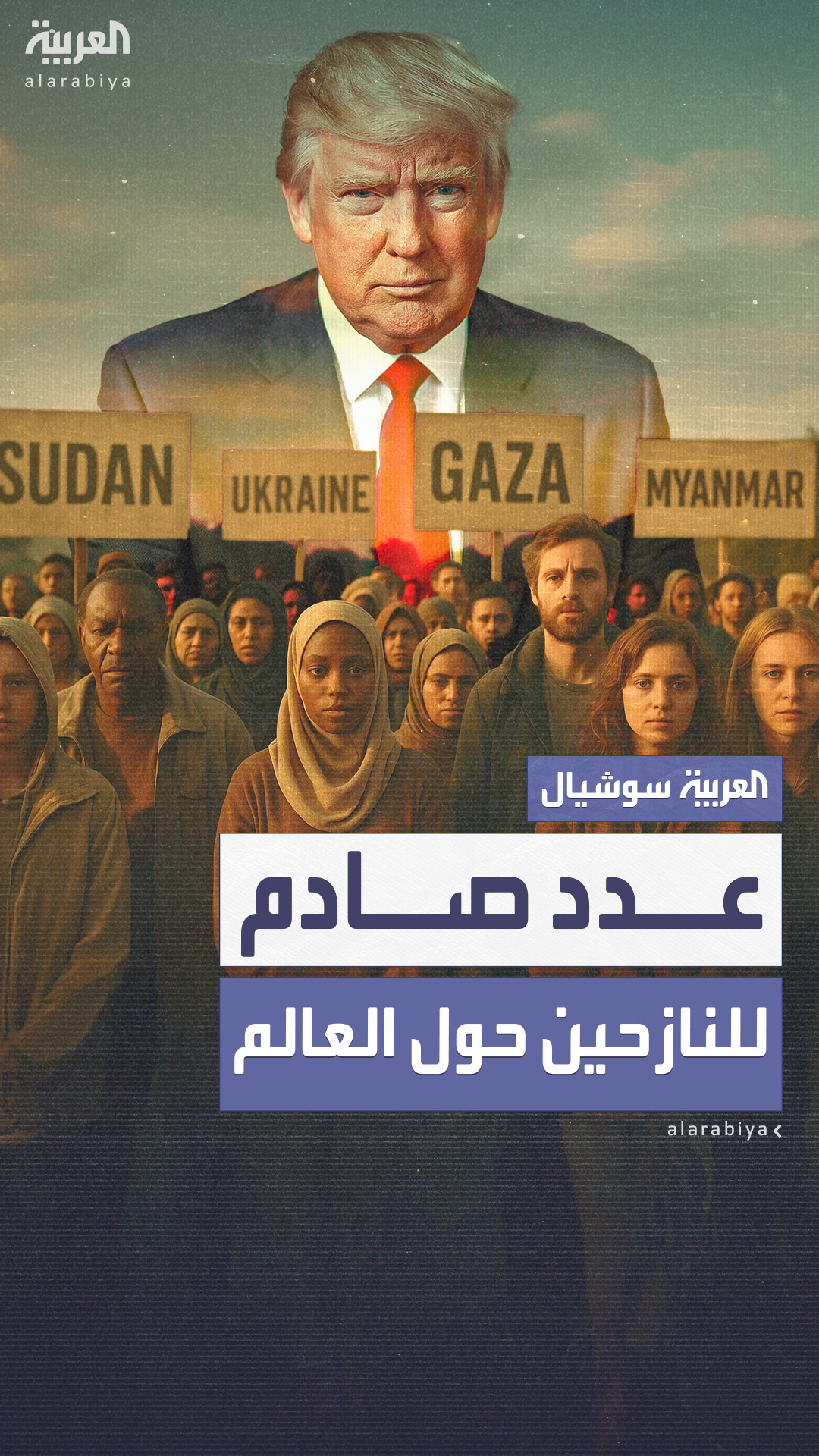عدد صادم للنازحين حول العالم.. معاناة يفاقمها قطع المساعدات الأميركية