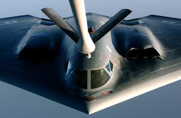 القاذفة الأميركية B-2 Spirit التي تحمل قنابل خارقة للتحصينات (رويترز)