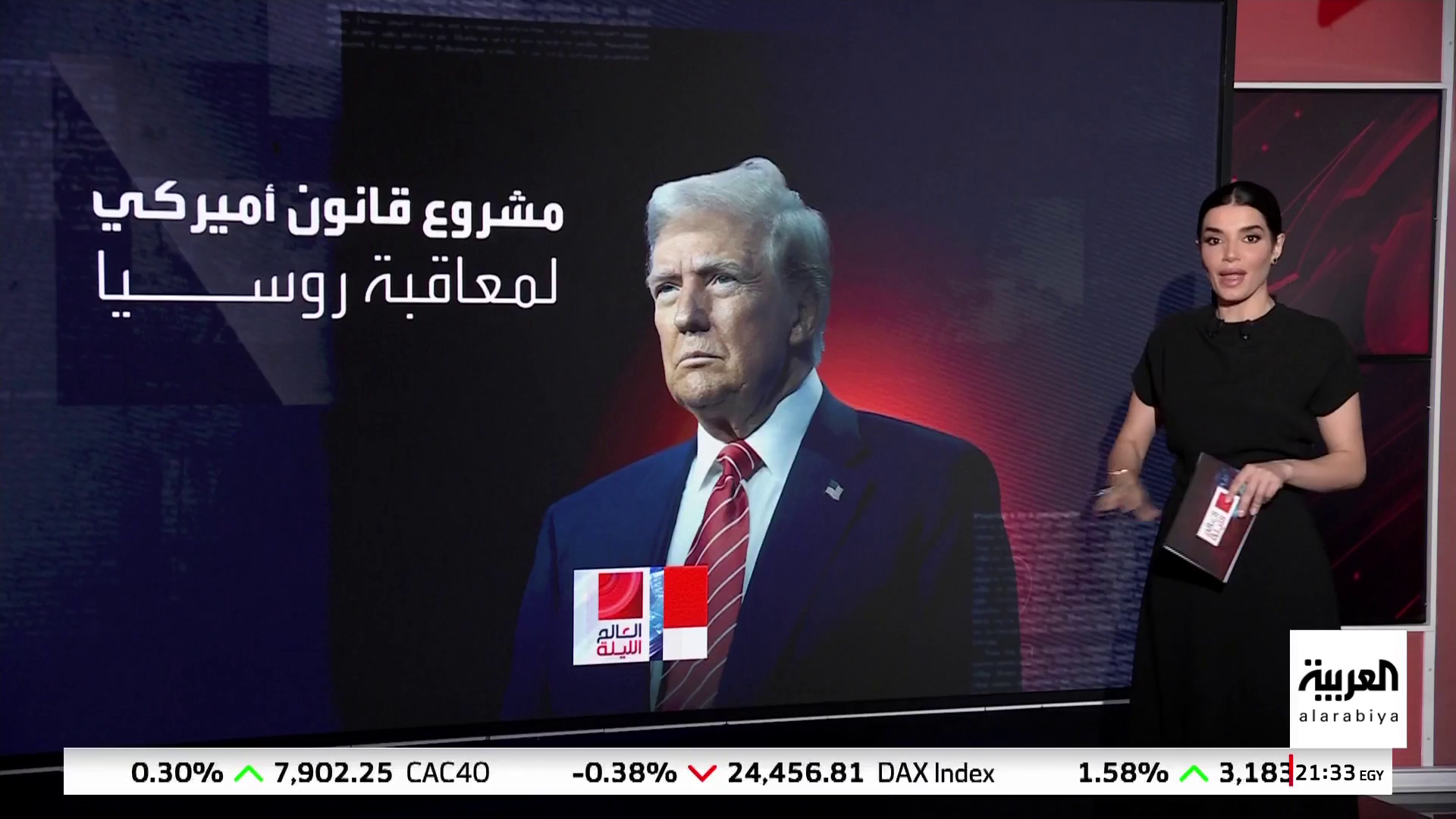 ترمب يوافق على مشروع قانون لتشديد العقوبات الاقتصادية على روسيا ترمب يوافق على مشروع قانون لتشديد العقوبات الاقتصادية على روسيا