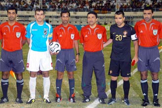 تعادل السالمية الكويتي مع منتخب البرتغال ايجابا في مباراة ودية