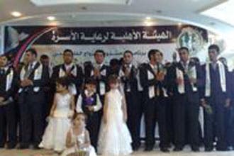 أضخم زواج جماعي في غزة لأرامل من ضحايا إسرائيل