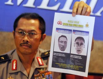 Indonesia releases sketches of hotel bombers