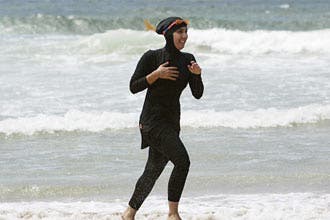 Muslim in burkini banned from France pool
