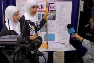 Palestinian girls win Intel Science Fair award