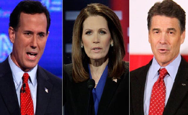 Bachmann Out Perry In And Santorum Up As Republican Candidates Head To New Hampshire