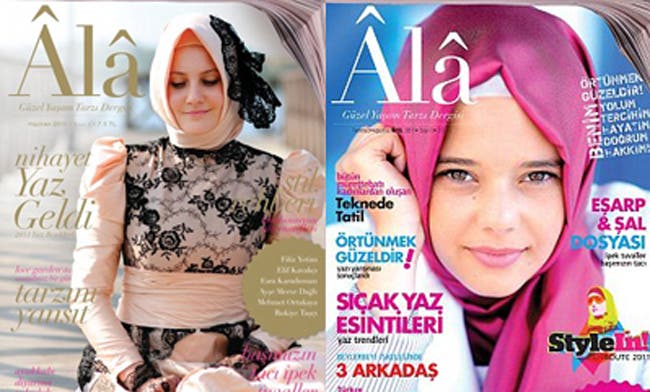 Turkish beauty magazine ties Muslim veil to glamor