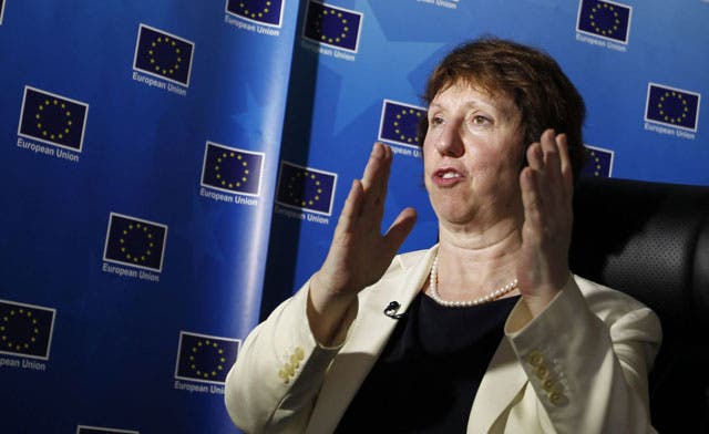 EU’s Ashton briefs Israeli prime minister on Iran talks