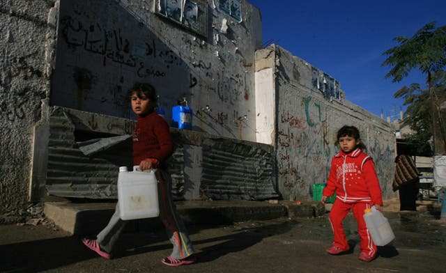 Houses in Gaza under threat of collapse