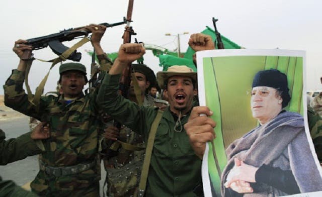 More than 100 tanks seized from pro-Qaddafi militia in Libya