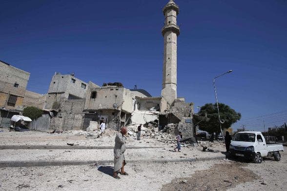 Religious buildings caught in Aleppo crossfire